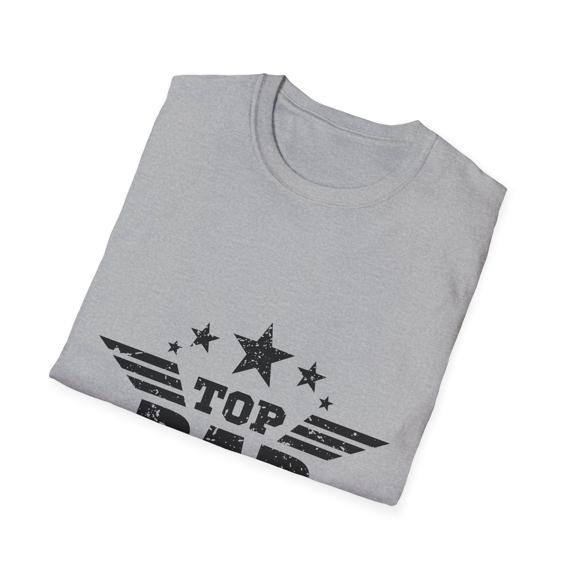 Top Dad Unisex Softstyle T-Shirt, Father's Day Gift, Casual Tee, Dad Apparel, Birthday Present, Family Gathering Wear - To Be Designs