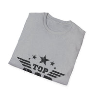 Top Dad Unisex Softstyle T-Shirt, Father's Day Gift, Casual Tee, Dad Apparel, Birthday Present, Family Gathering Wear - To Be Designs