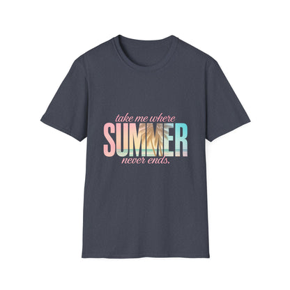 Summer Vibes Unisex Softstyle T-Shirt - Perfect for Beach Days, Vacation, Casual Wear, Gifts, Summer Parties - To Be Designs