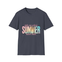 Summer Vibes Unisex Softstyle T-Shirt - Perfect for Beach Days, Vacation, Casual Wear, Gifts, Summer Parties - To Be Designs
