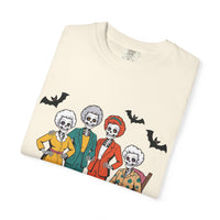 Golden Ghouls Unisex T-Shirt, Halloween Tee, Vintage Style Shirt, Gift for Fans, Retro Graphic Tee, Spooky Apparel