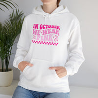 Breast Cancer Awareness Hoodie — “In October We Wear Pink” Pink Ribbon Hoodie
