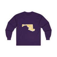 Maryland State Unisex Long Sleeve Tee