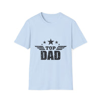 Top Dad Unisex Softstyle T-Shirt, Father's Day Gift, Casual Tee, Dad Apparel, Birthday Present, Family Gathering Wear - To Be Designs
