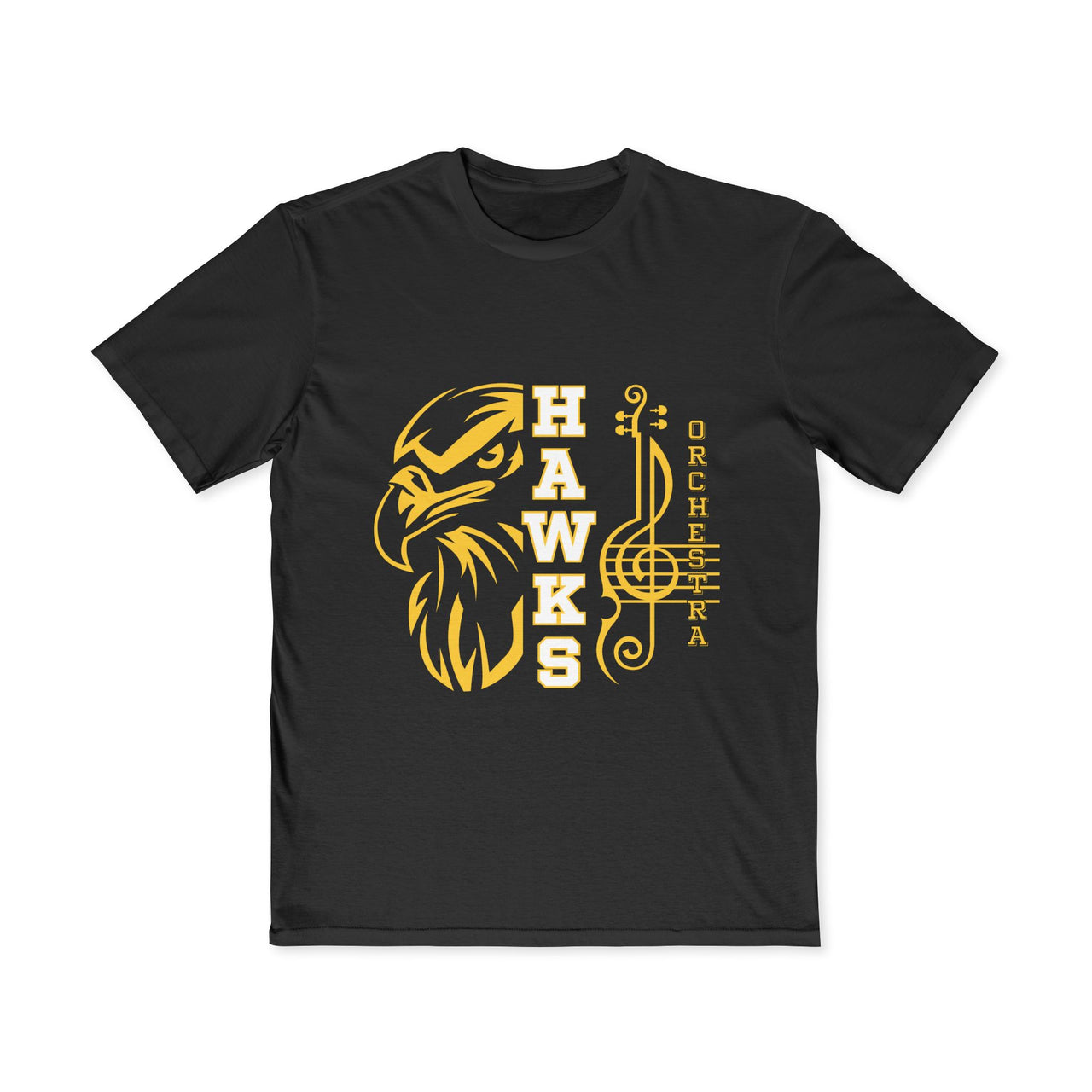 NHHS Music Orchestra Tee, Musician Gift, Hawk Design Shirt, Casual Wear, Concert Apparel, Band Merchandise