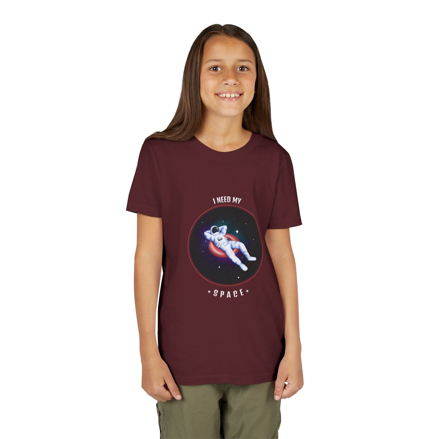 Youth Space-Themed Short Sleeve Tee - "I Need My Space" - Galaxy T-Shirt for Kids, Astronaut Gift, Children's Apparel, Birthday Gift, [...]