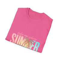 Summer Vibes Unisex Softstyle T-Shirt - Perfect for Beach Days, Vacation, Casual Wear, Gifts, Summer Parties - To Be Designs
