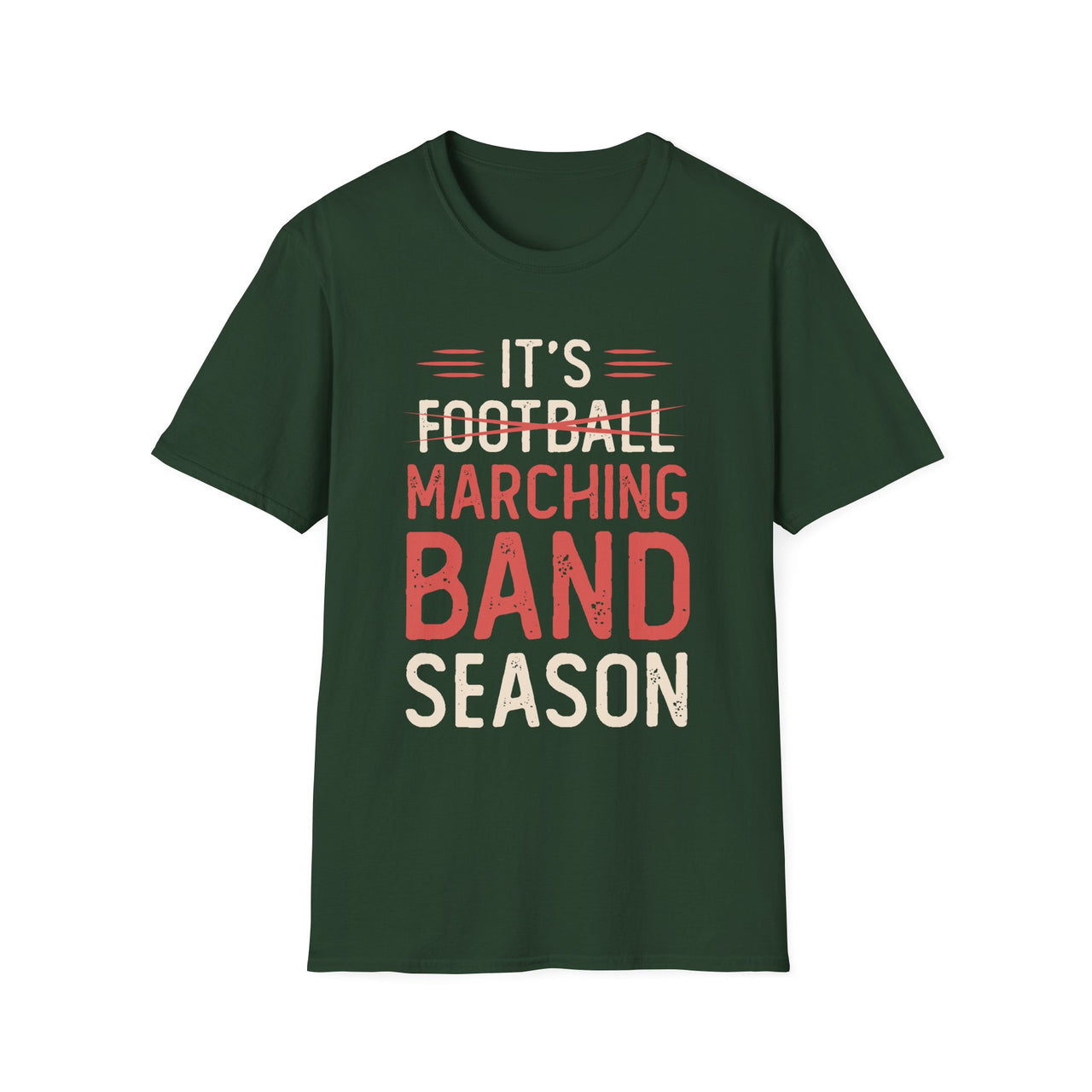 Marching Band Season Unisex T-Shirt, Softstyle Tee, Music Lover Gift, Band Member Apparel, Back to School, Football Season Tee - To Be Designs