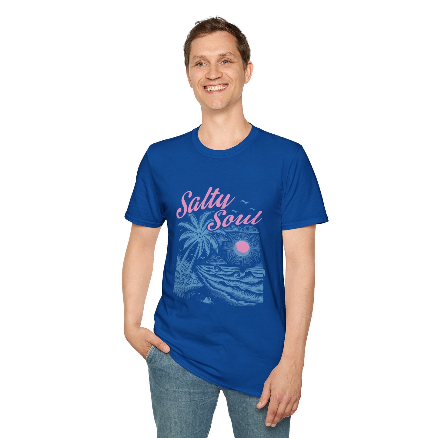 Salty Soul T-Shirt, Beach Vibes Tee, Unisex Summer Shirt, Gift for Coastal Lovers, Casual Everyday Wear