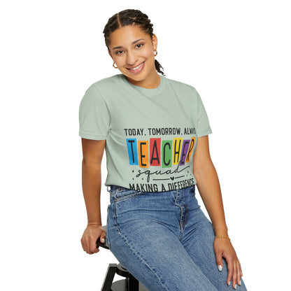 Colorful Teacher T-Shirt | Teacher Squad | Gift for Educators, School Spirit Tee, Classroom Apparel, Inspirational Teacher Gift