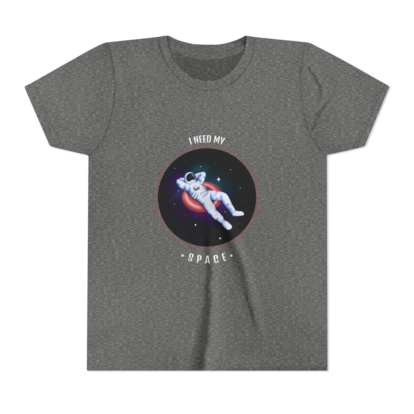 Youth Space-Themed Short Sleeve Tee - "I Need My Space" - Galaxy T-Shirt for Kids, Astronaut Gift, Children's Apparel, Birthday Gift, [...]