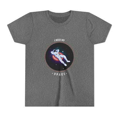 Youth Space-Themed Short Sleeve Tee - "I Need My Space" - Galaxy T-Shirt for Kids, Astronaut Gift, Children's Apparel, Birthday Gift, [...]
