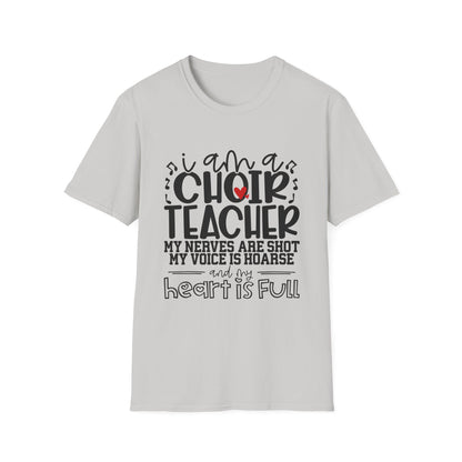 Heartfelt Choir Teacher T-Shirt, Music Educator Gift, Unisex Tee, Teacher Appreciation, Back to School, Cute and Comfy Shirt