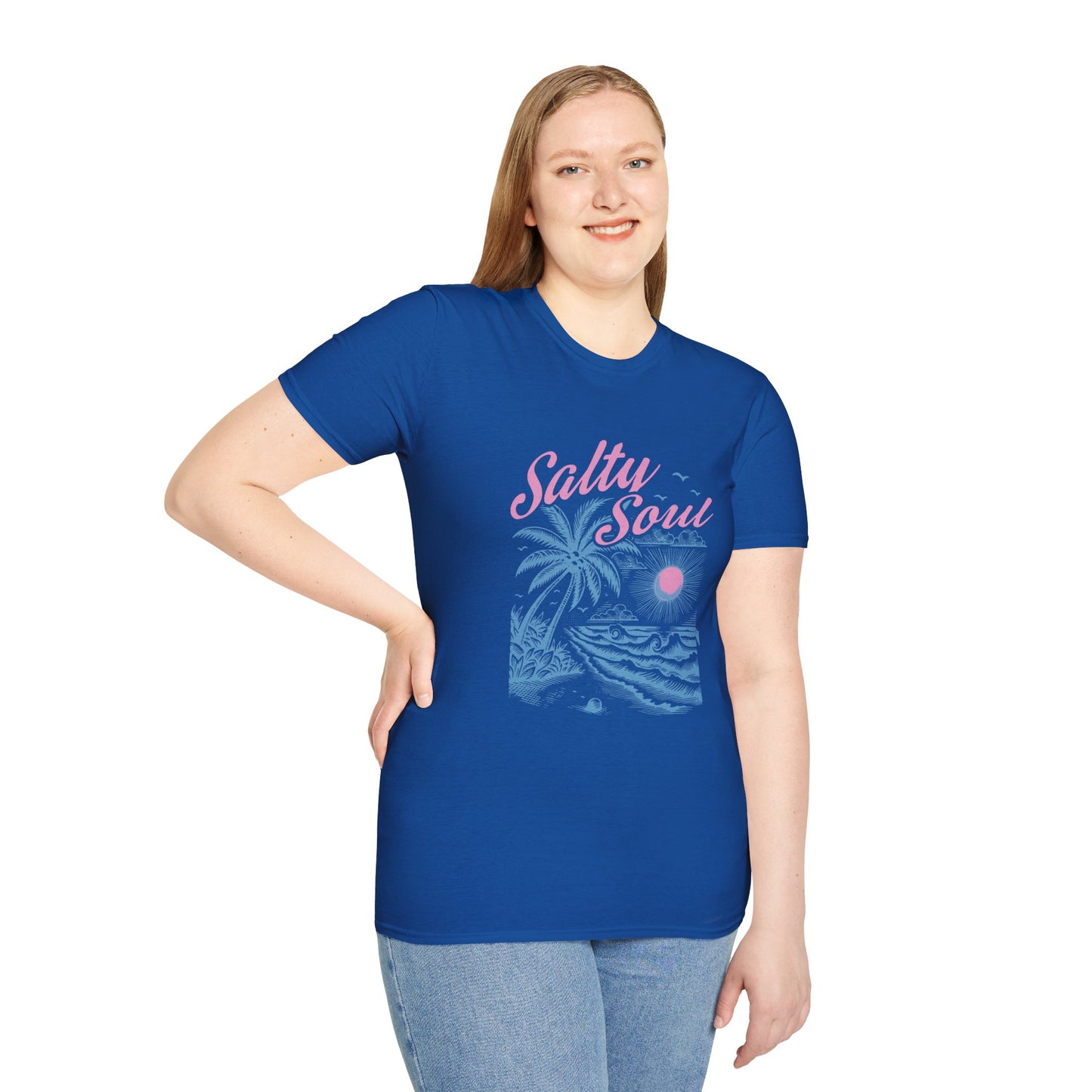 Salty Soul T-Shirt, Beach Vibes Tee, Unisex Summer Shirt, Gift for Coastal Lovers, Casual Everyday Wear