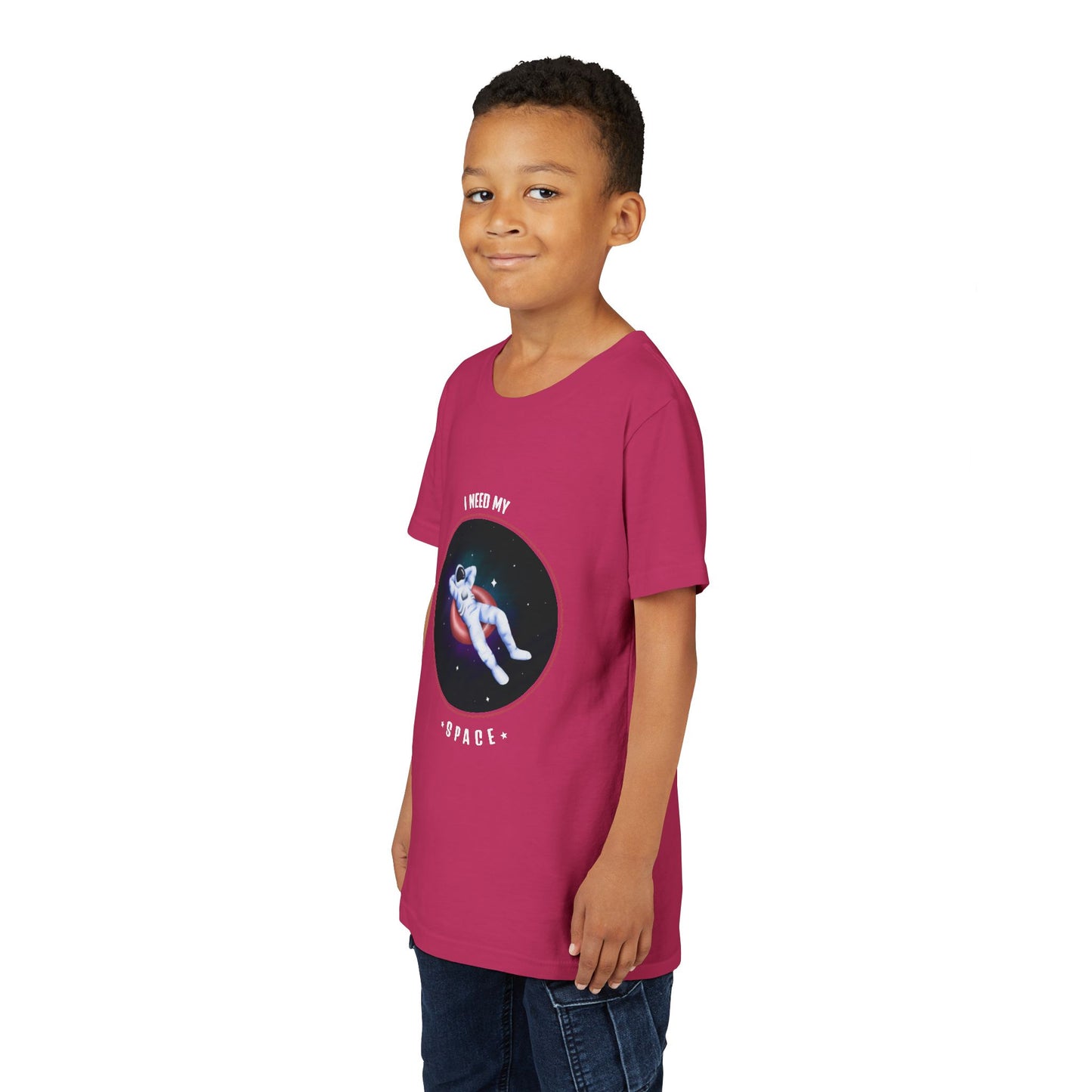 Youth Space-Themed Short Sleeve Tee - "I Need My Space" - Galaxy T-Shirt for Kids, Astronaut Gift, Children's Apparel, Birthday Gift, [...]