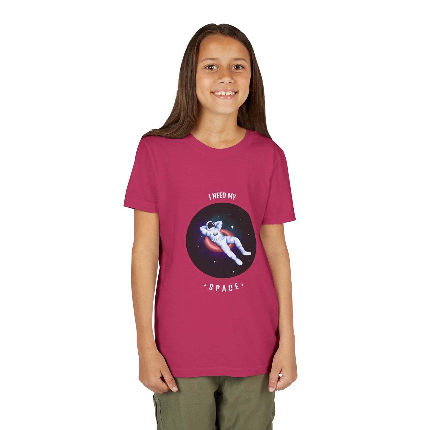 Youth Space-Themed Short Sleeve Tee - "I Need My Space" - Galaxy T-Shirt for Kids, Astronaut Gift, Children's Apparel, Birthday Gift, [...]