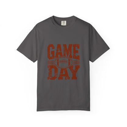 Game Day Unisex Garment-Dyed T-shirt, Football Tee, Sports Apparel, Gift for Him, Casual Wear, Tailgate Outfit, Game Night Shirt