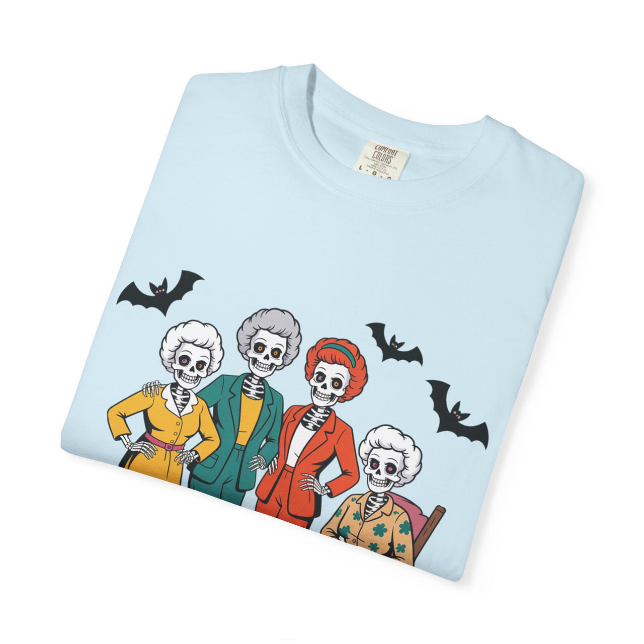 Golden Ghouls Unisex T-Shirt, Halloween Tee, Vintage Style Shirt, Gift for Fans, Retro Graphic Tee, Spooky Apparel