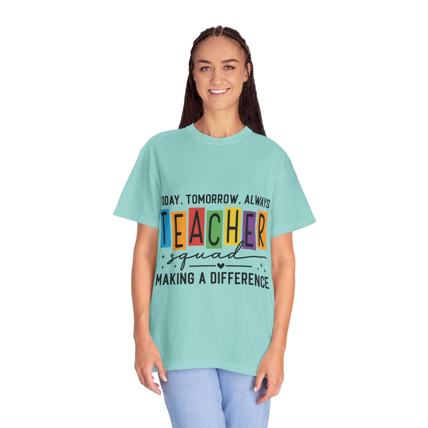Colorful Teacher T-Shirt | Teacher Squad | Gift for Educators, School Spirit Tee, Classroom Apparel, Inspirational Teacher Gift