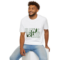Hawk Pride Unisex T-Shirt, Softstyle Tee for School Spirit, College Apparel, Gifts for Graduates, Casual Wear