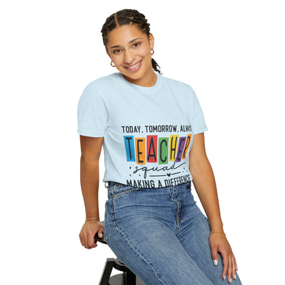 Colorful Teacher T-Shirt | Teacher Squad | Gift for Educators, School Spirit Tee, Classroom Apparel, Inspirational Teacher Gift