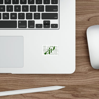 Hawk Pride Die-Cut Stickers - Perfect for School Spirit, Laptop Decor, Sports Fans, Gifts, and Custom Branding