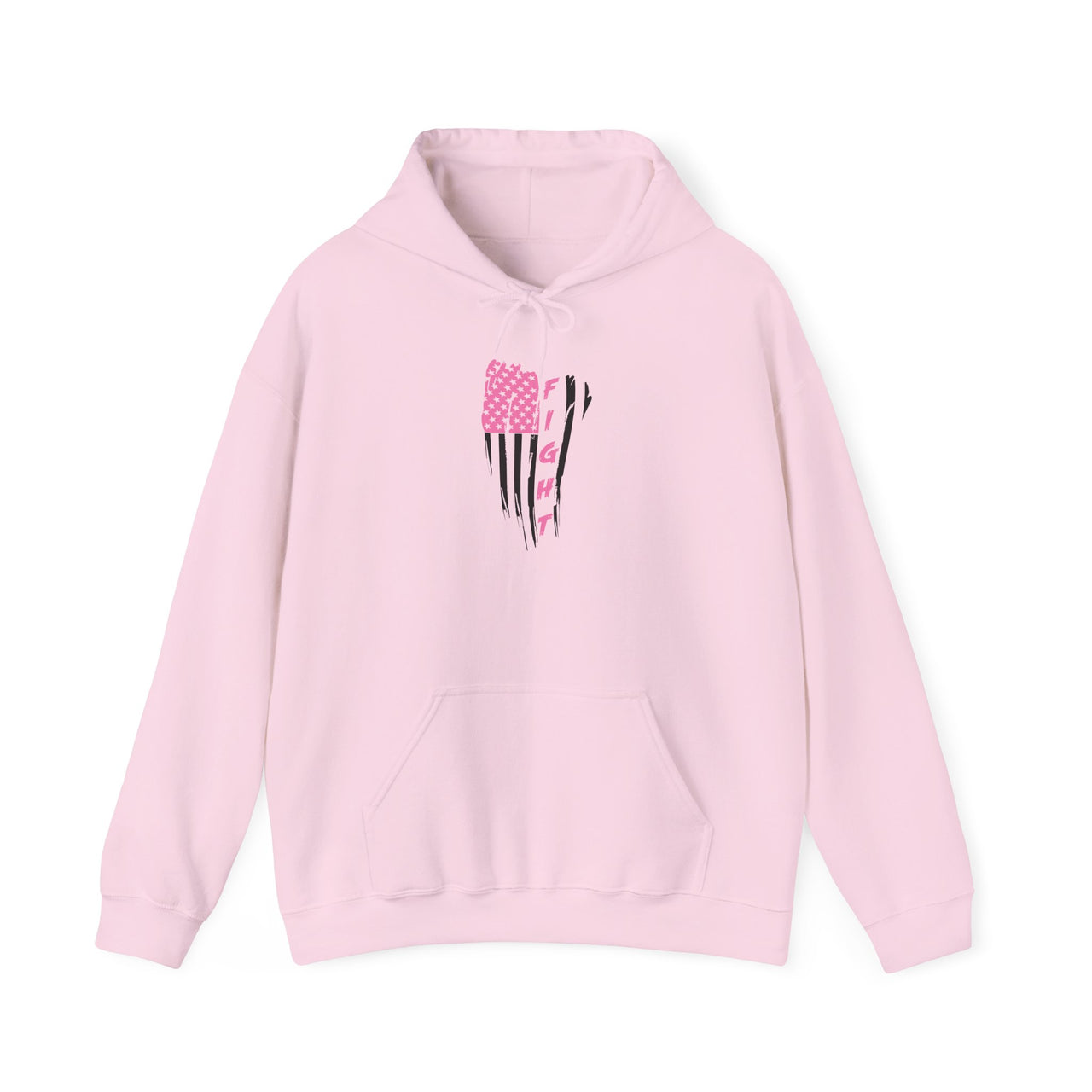 Pink and Black American Flag Graphic Hoodie