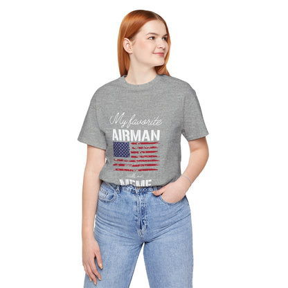 Patriotic Tee - My Favorite Airmen Calls Me Meme
