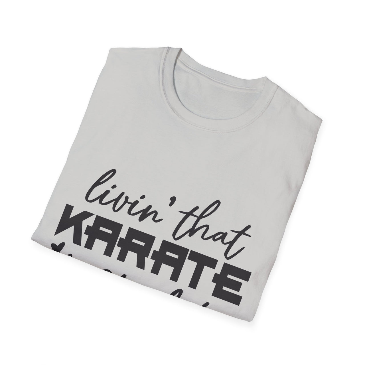 Karate Mom Life T-Shirt, Unisex Softstyle Tee, Gift for Karate Moms, Fun Sportswear for Events, Martial Arts Apparel - To Be Designs