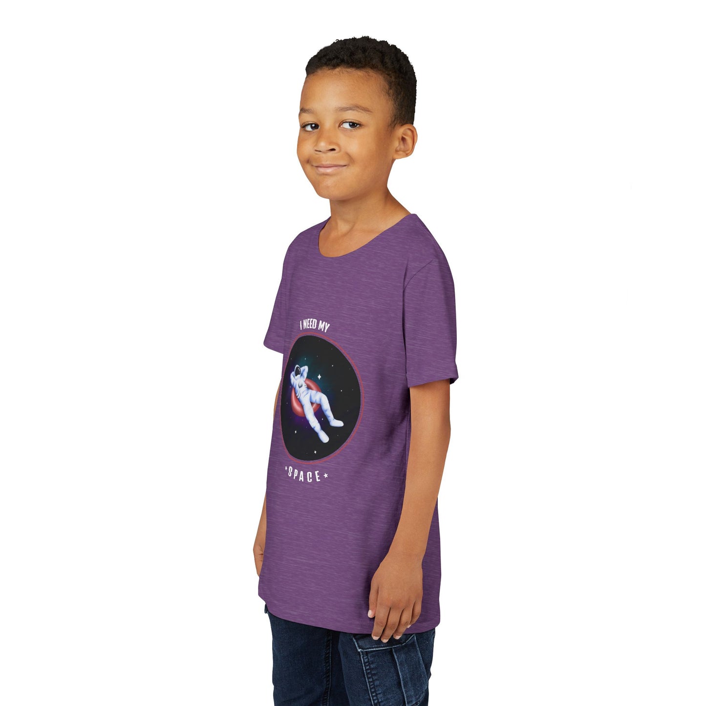 Youth Space-Themed Short Sleeve Tee - "I Need My Space" - Galaxy T-Shirt for Kids, Astronaut Gift, Children's Apparel, Birthday Gift, [...]