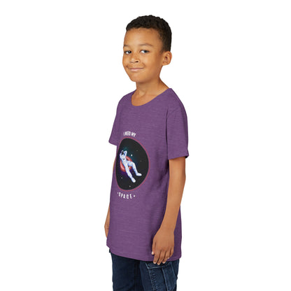 Youth Space-Themed Short Sleeve Tee - "I Need My Space" - Galaxy T-Shirt for Kids, Astronaut Gift, Children's Apparel, Birthday Gift, [...]
