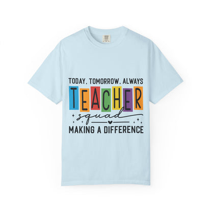 Colorful Teacher T-Shirt | Teacher Squad | Gift for Educators, School Spirit Tee, Classroom Apparel, Inspirational Teacher Gift