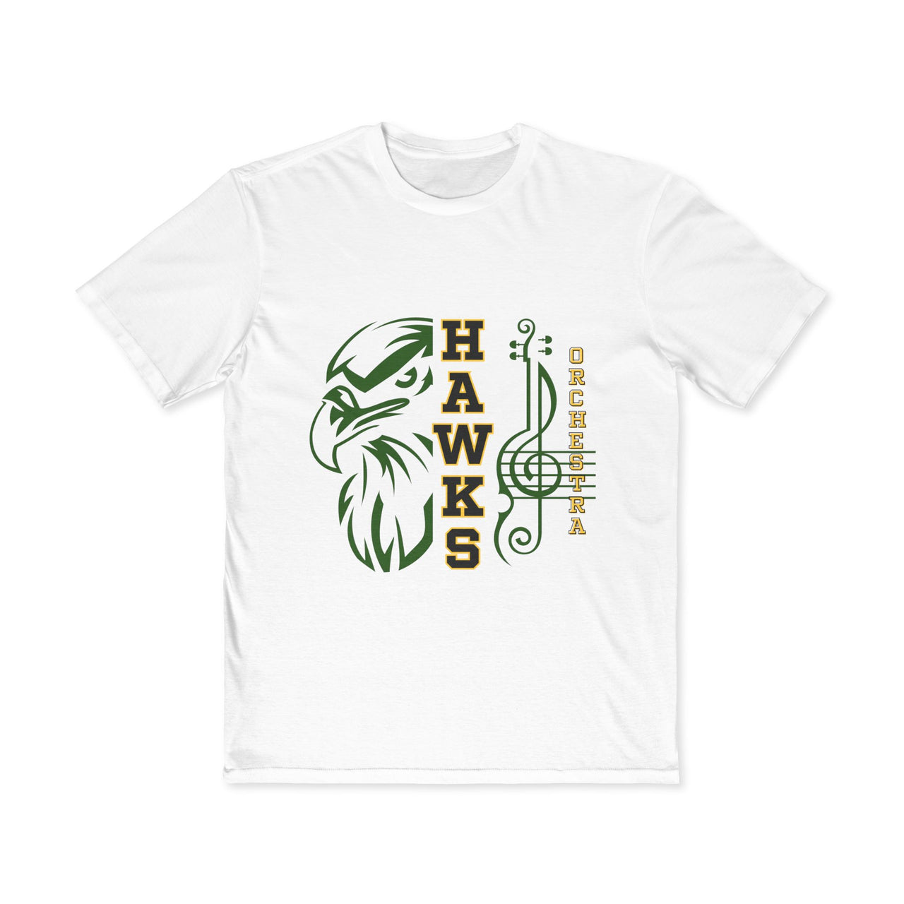 NHHS Music Orchestra Tee, Musician Gift, Hawk Design Shirt, Casual Wear, Concert Apparel, Band Merchandise