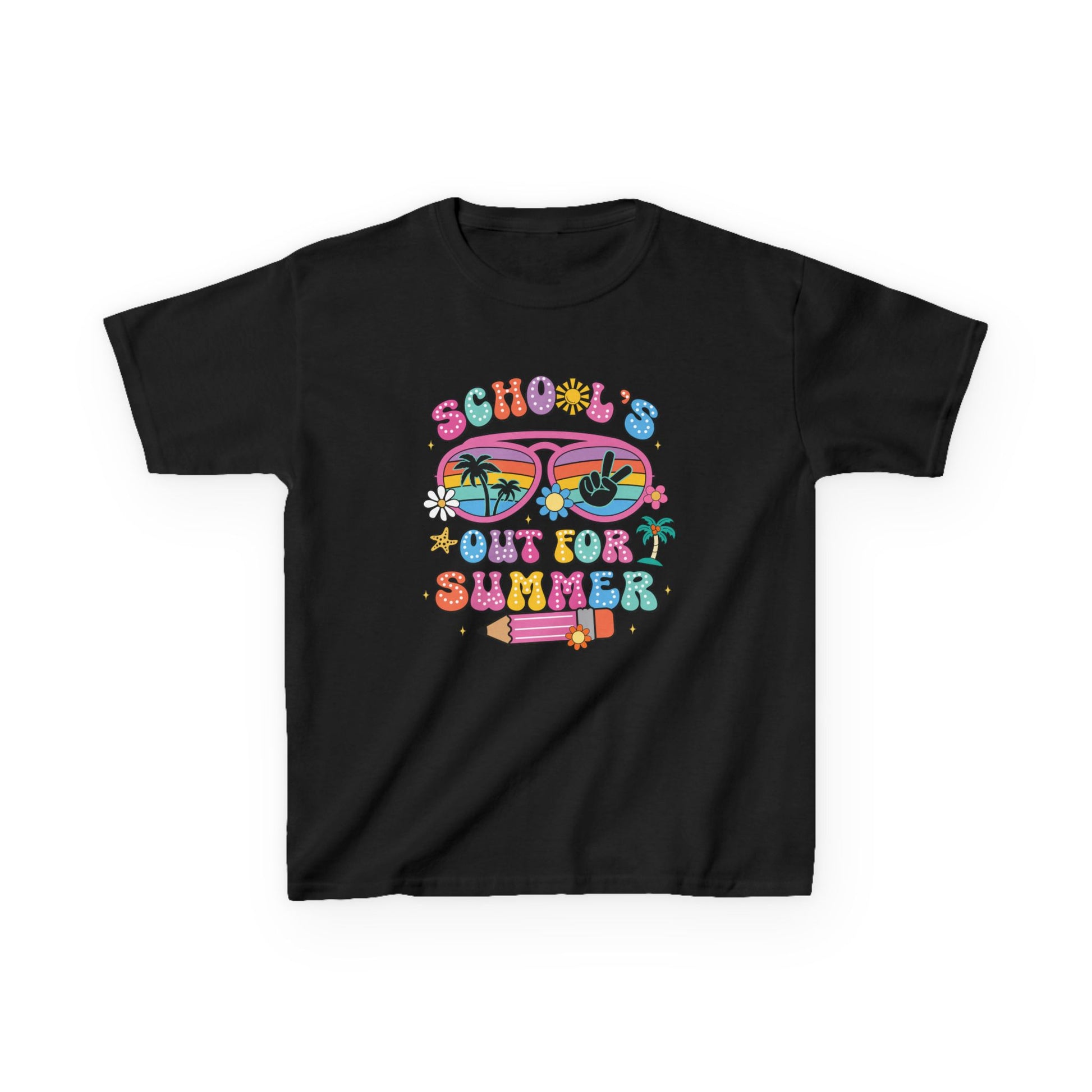 Summer Vibes Kids Tee, School's Out Shirt, Kids Summer T-Shirt, Fun Graphic Tee, Youth Casual Wear - To Be Designs