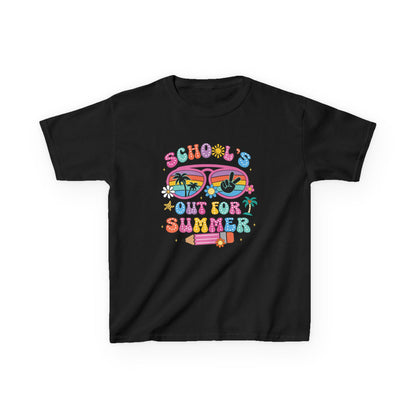 Summer Vibes Kids Tee, School's Out Shirt, Kids Summer T-Shirt, Fun Graphic Tee, Youth Casual Wear - To Be Designs