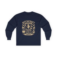 Bitchcraft Unisex Long Sleeve Tee | Funny Witchy Shirt, Gifts for Witches, Halloween Apparel, Spooky Season Wear, Casual Outfit
