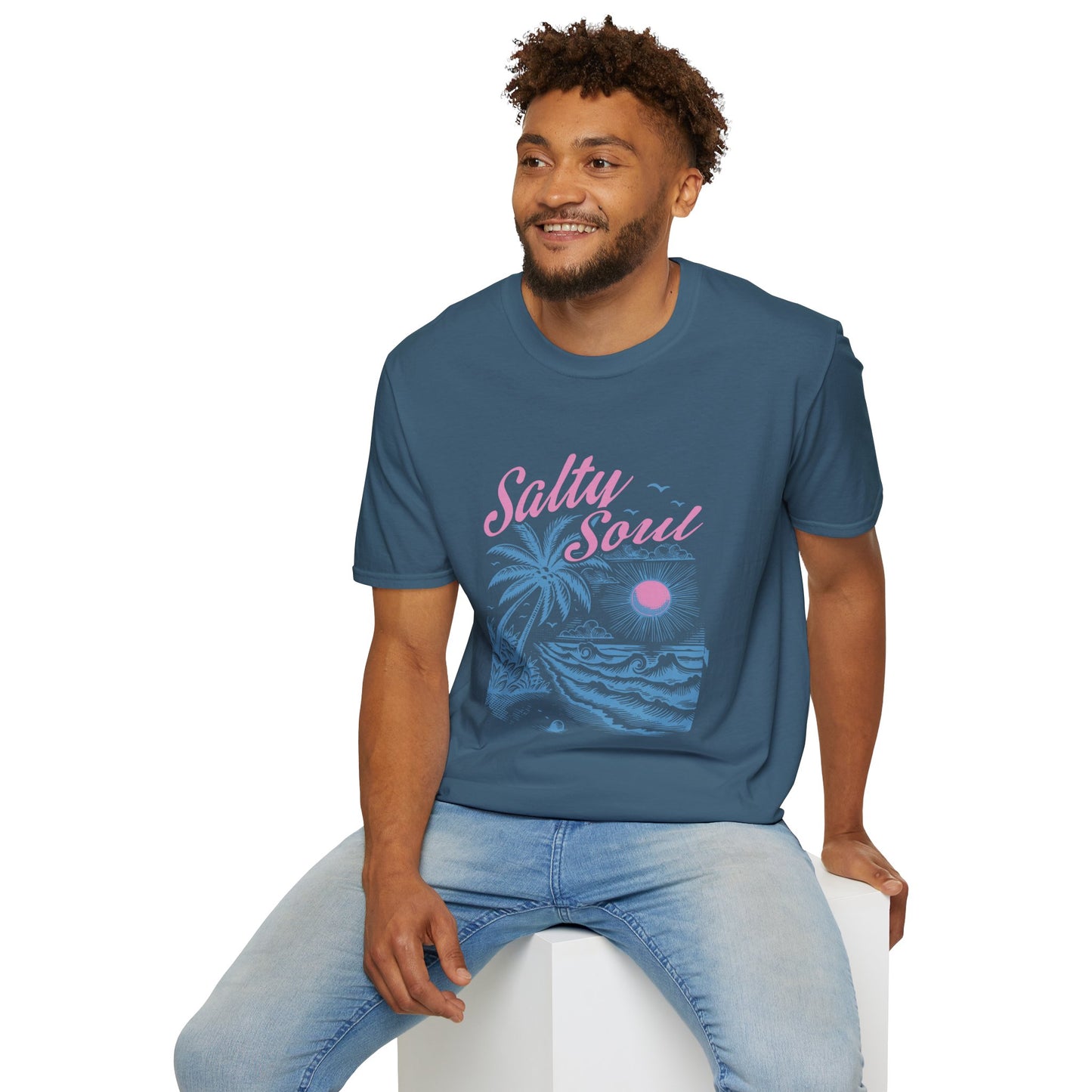 Salty Soul T-Shirt, Beach Vibes Tee, Unisex Summer Shirt, Gift for Coastal Lovers, Casual Everyday Wear