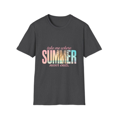 Summer Vibes Unisex Softstyle T-Shirt - Perfect for Beach Days, Vacation, Casual Wear, Gifts, Summer Parties - To Be Designs