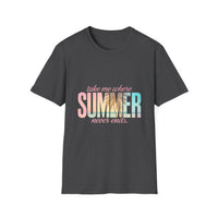 Summer Vibes Unisex Softstyle T-Shirt - Perfect for Beach Days, Vacation, Casual Wear, Gifts, Summer Parties - To Be Designs