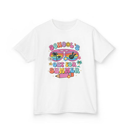 Summer Vibes Kids Tee, School's Out Shirt, Kids Summer T-Shirt, Fun Graphic Tee, Youth Casual Wear - To Be Designs