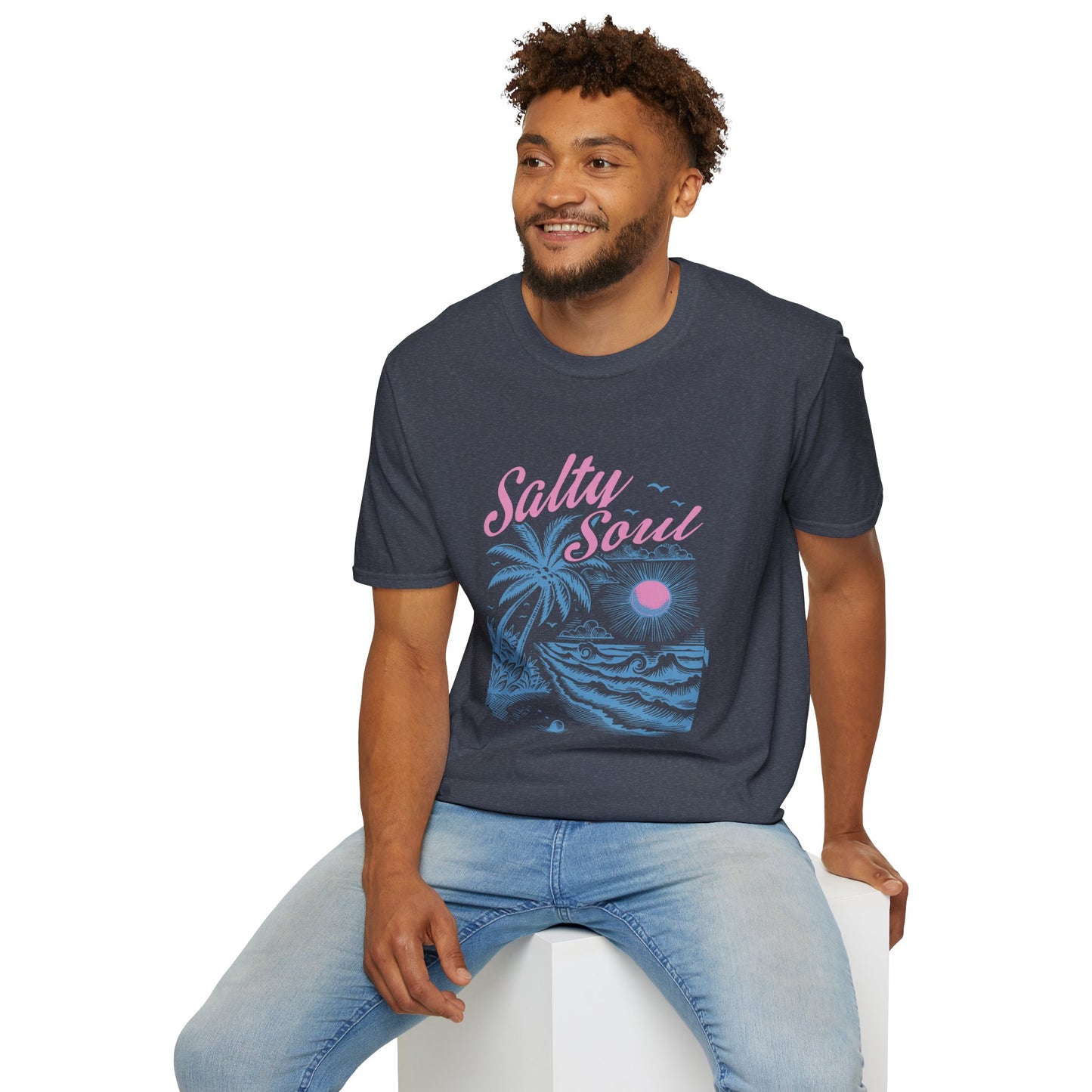Salty Soul T-Shirt, Beach Vibes Tee, Unisex Summer Shirt, Gift for Coastal Lovers, Casual Everyday Wear
