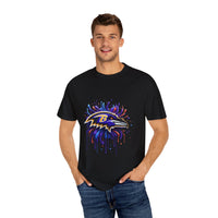 Baltimore Ravens Splatter Graphic T-Shirt, Unisex Sports Apparel, Fan Gear, Game Day Outfit, Gift for Ravens Fans