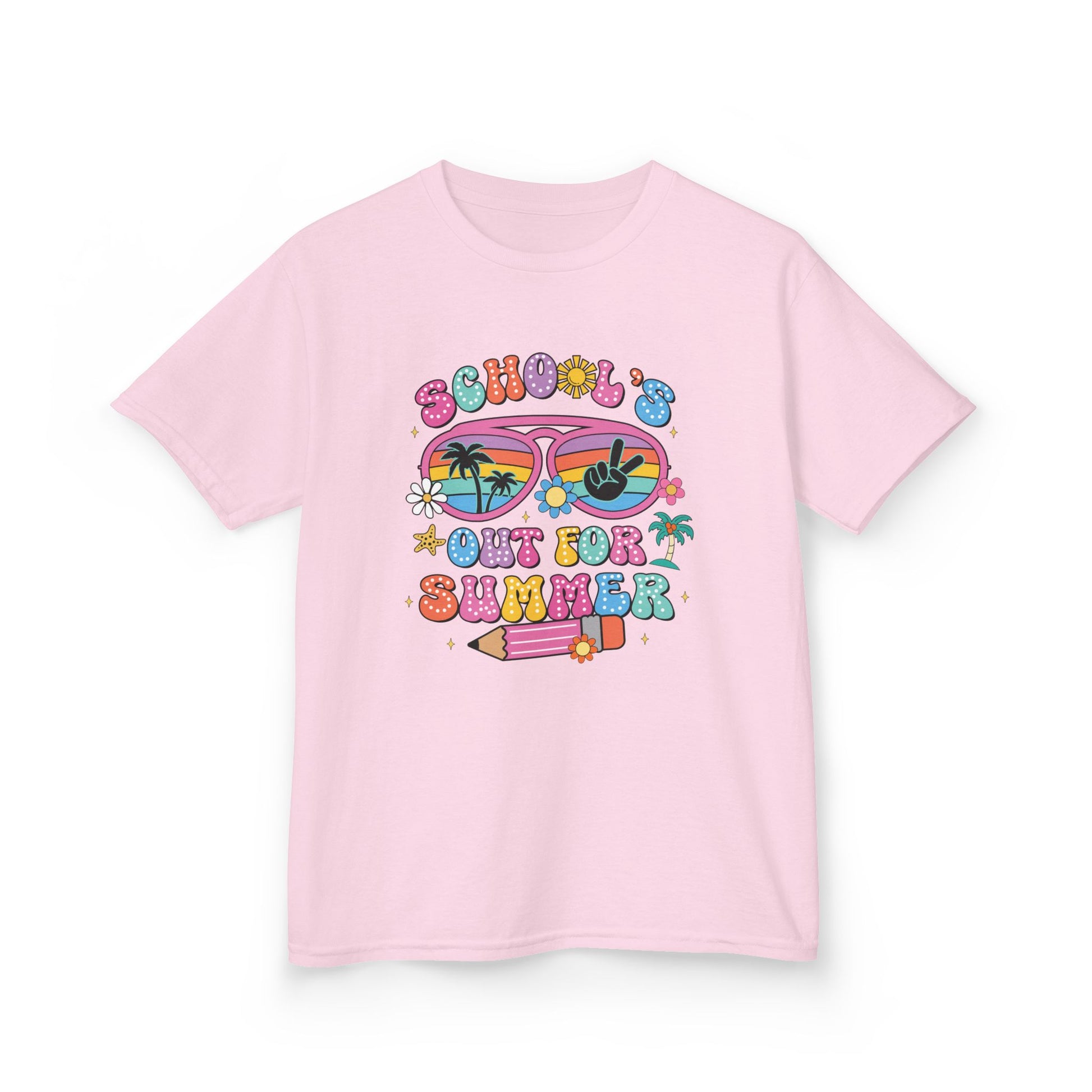 Summer Vibes Kids Tee, School's Out Shirt, Kids Summer T-Shirt, Fun Graphic Tee, Youth Casual Wear - To Be Designs