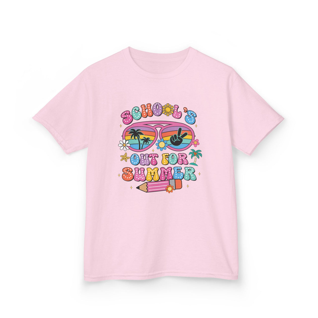 Summer Vibes Kids Tee, School's Out Shirt, Kids Summer T-Shirt, Fun Graphic Tee, Youth Casual Wear - To Be Designs