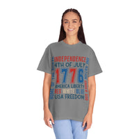 Patriotic Unisex T-Shirt - Celebrate Independence Day, Fourth of July, USA Freedom, Home of the Brave, American Pride - To Be Designs
