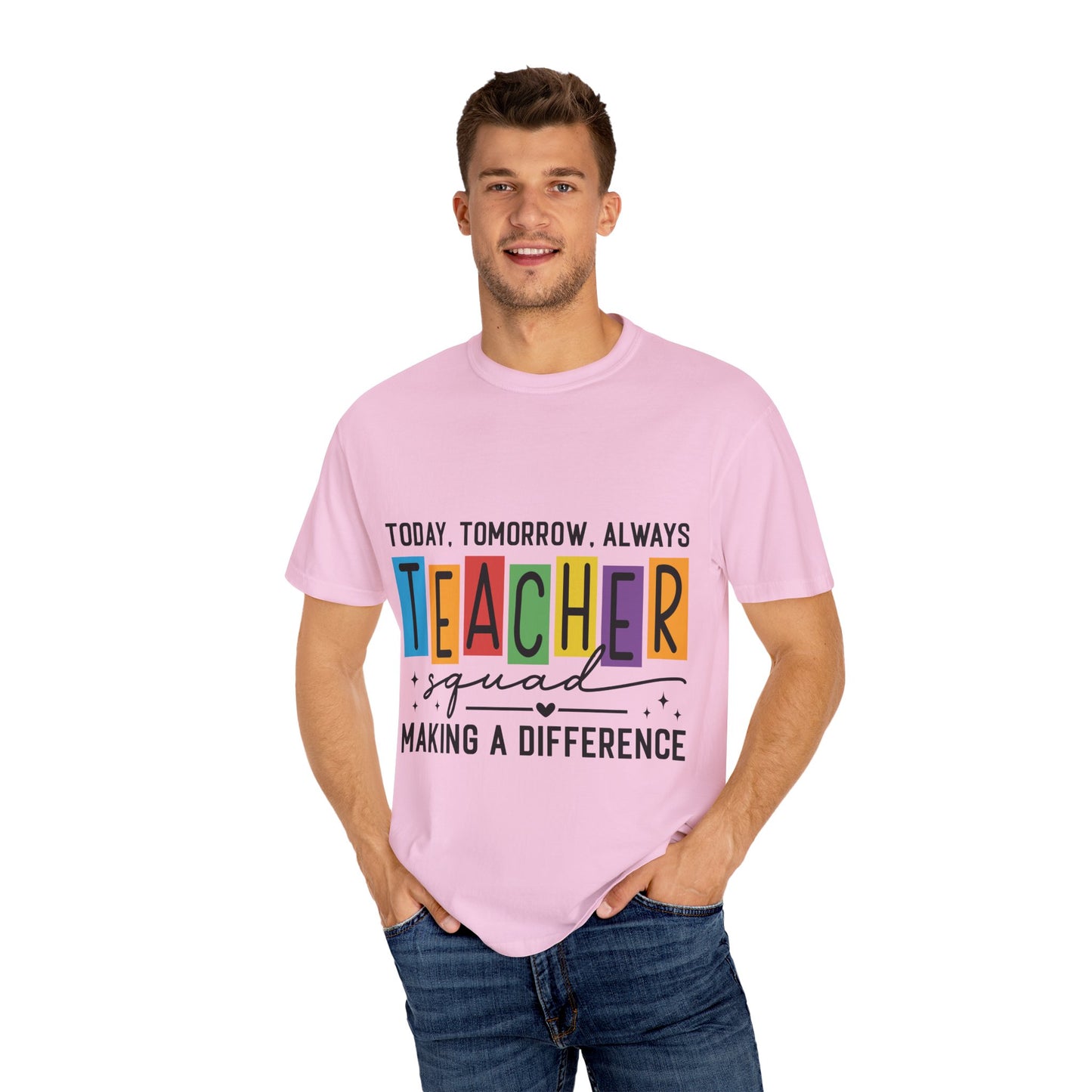 Colorful Teacher T-Shirt | Teacher Squad | Gift for Educators, School Spirit Tee, Classroom Apparel, Inspirational Teacher Gift