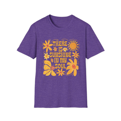 Sunshine in My Soul T-Shirt, Bright Floral Tee, Inspirational Shirt, Gift for Friend, Summer Outfit, Casual Wear - To Be Designs