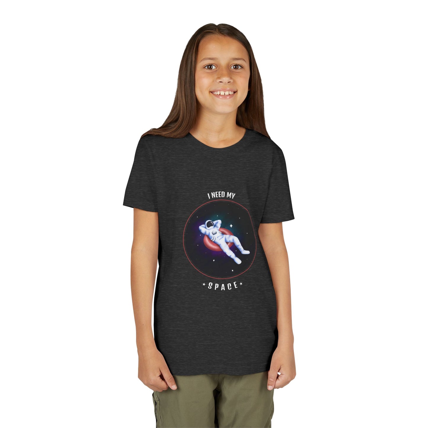 Youth Space-Themed Short Sleeve Tee - "I Need My Space" - Galaxy T-Shirt for Kids, Astronaut Gift, Children's Apparel, Birthday Gift, [...]