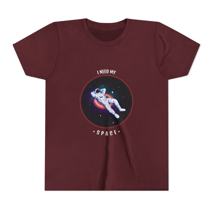 Youth Space-Themed Short Sleeve Tee - "I Need My Space" - Galaxy T-Shirt for Kids, Astronaut Gift, Children's Apparel, Birthday Gift, [...]