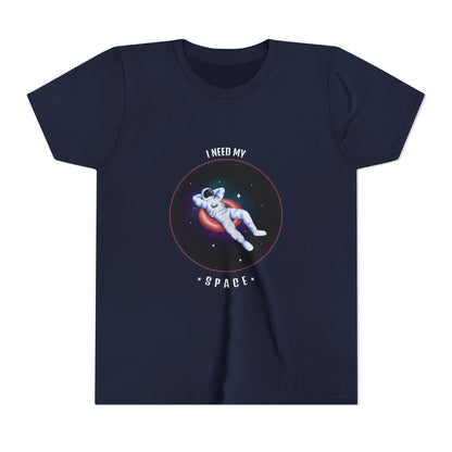 Youth Space-Themed Short Sleeve Tee - "I Need My Space" - Galaxy T-Shirt for Kids, Astronaut Gift, Children's Apparel, Birthday Gift, [...]